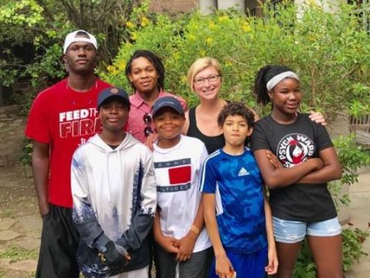 Mom leads her children to Safety Through Hurricane Harvey Floodwaters