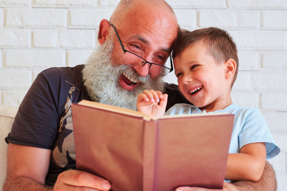 Parent reading with child