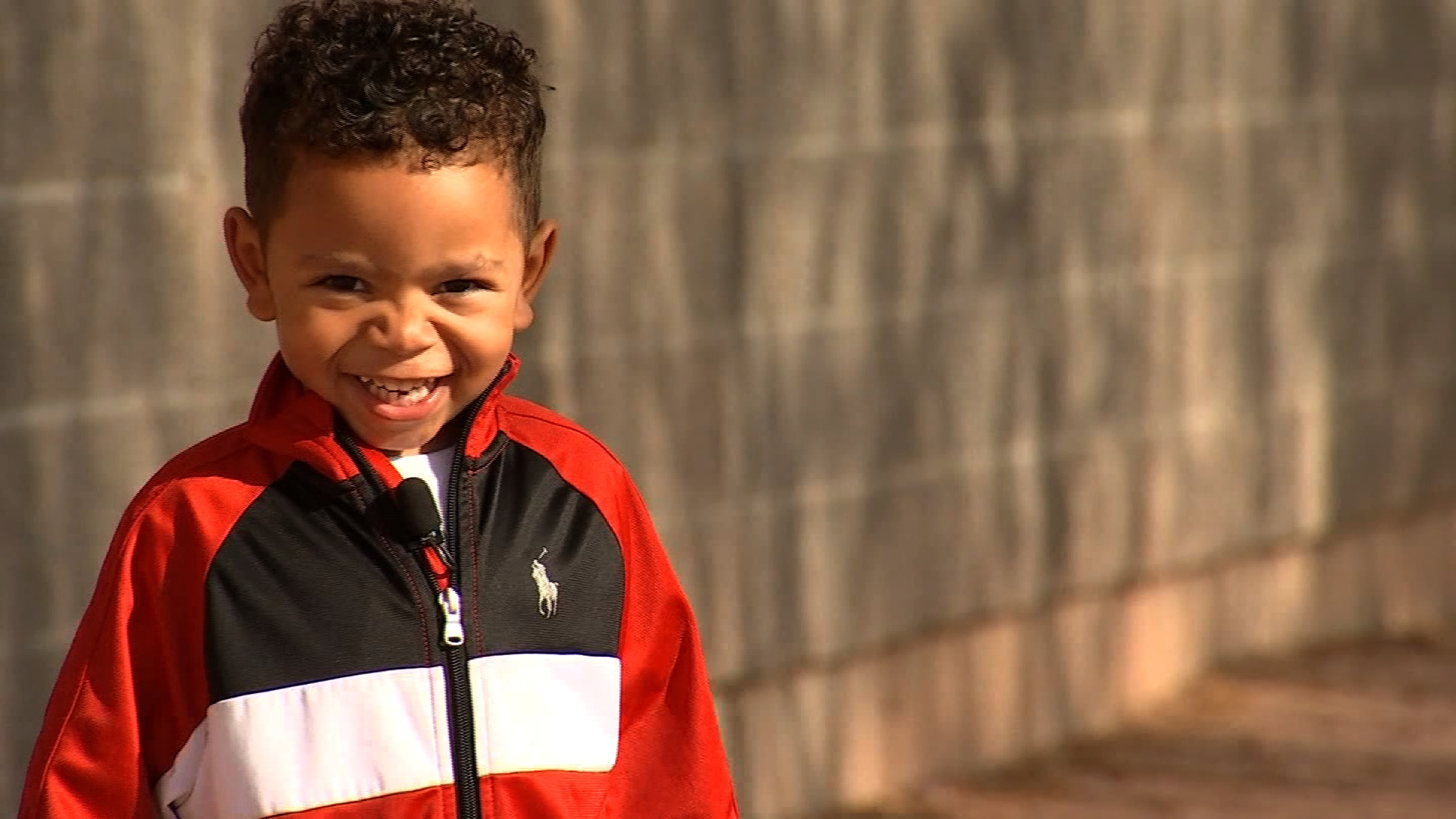 3 year old Michael Brown is happy about adoption